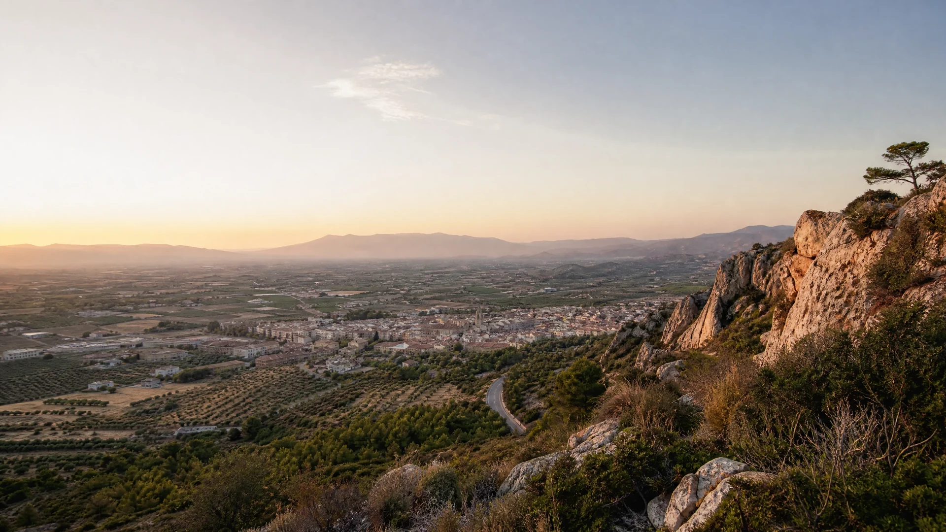 Vista de Totana y Sierra Espuña